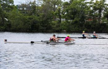 Cromwell Cup 2023 Mother and Son (Photo courtesy Megunticook Rowing)