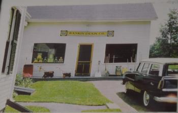 Rankin’s Hardware and Supply, back when it was Rankin Grain Company, in the 1950s.