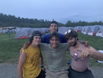 Harrison Garcia lives in Rockland and attends Oceanside High School. He is a Life Scout with Troop 200 in Camden was one of the attendees at the Jamboree. Harrison, center, is shown near the base camp site for the Pine Tree Council contingent at the National Jamboree. With him in the photo are: Brady Godin of Wells, Harrison Garcia, behind Harrison is Anthony Palmeri of Kennbunk, and a Scout named Ben.