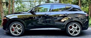 The new-for-2024 Tonale is not unattractive, but only these optional 20-inch 5-hole wheels truly stand out.