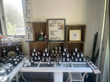 An assortment of Blueberry Hannah’s products. (Photo by Ed O’Brien)