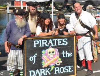 And always, the Pirates of the Dark Rose were growling, and smiling. (Photo by Lynda Clancy)