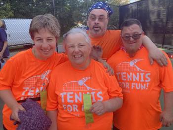 Smiles all around. (Photo courtesy Midcoast Recreation Center)