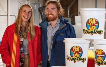 Tessa Rosenberry and Davis Saltonstall. Photo courtesy Jack Sullivan, Island Institute