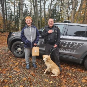 Like Lucy, Landen is learning job skills at a pace that works for him. Landen makes dog cookies for his furry friends and recently donated a batch to Lucy and her handler, Deputy Christopher Taylor. Read more about Landen at K9 Kookies, on Facebook. (Photo posted with permission from Landen’s family)