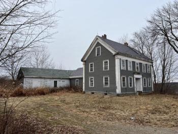 The Hoffses house was built in 1850 and suffers from water damage, mold, and asbestos. Waldoboro hopes a preservation company will want to save the home, but so far no takers have surfaced. (Photo by Sarah Masters) Waldoboro’s Historic Hoffses House