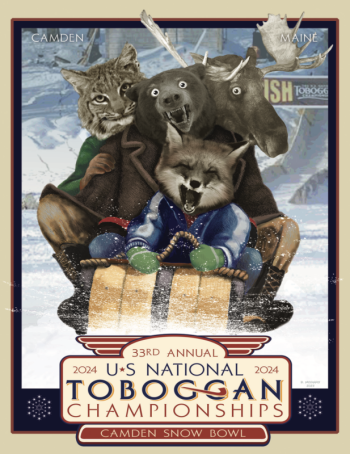 The 2024 poster was created by local artist Ben McGinnis. t