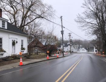 Voter parking was created along Union and Central streets in Rockport Village.