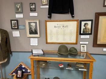 Artifacts related to those who served. (photo by Ed O’Brien)
