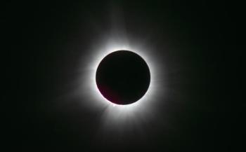 Taken in Bingham during totality (Photo by Debby Keiran)