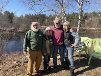 The Forks, where Ed and Rep. Vicki Doudera, of Camden, ran into fellow State Rep, Alison Hepler, of Woowich, and her husband Rob. (Photo courtesy Vicki Doudera)