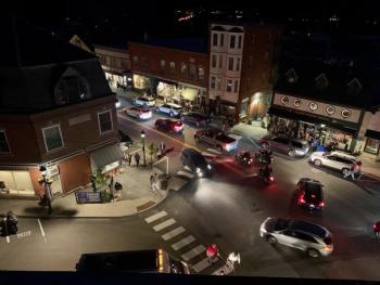 Downtown Camden, after the fireworks, July 4, 2024. (Photo by Lynda Clancy)