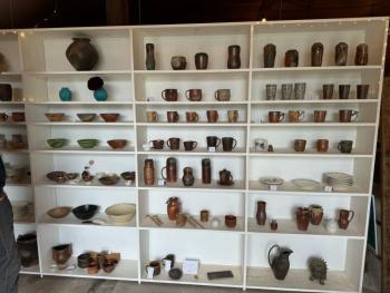 Ceramics at the Boathouse Studio. (Photo by Ed O’Brien)