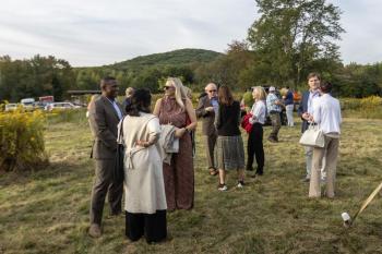 In Hope at the trailhead, before the ceremony on Wednesday, September 18. (Photo courtesy Coastal Mountains Land Trust) In Hope at the trailhead, before the ceremony on Wednesday, September 18. (Photo courtesy Coastal Mountains Land Trust)