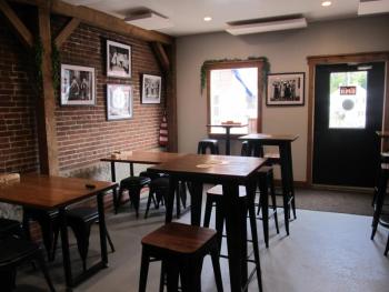The temporary tasting room. Photo by Kay Stephens