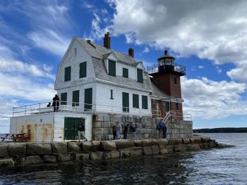 Rockland Breakwater Light. (Photo courtesy Maine Preservation)
