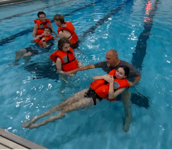 Marine Studies with Ms. Genna Black and Mr. Chip Lagerbom. (Photo courtesy Charles Lagerbom)
