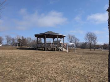 The Thomaston Green’s gazebo.