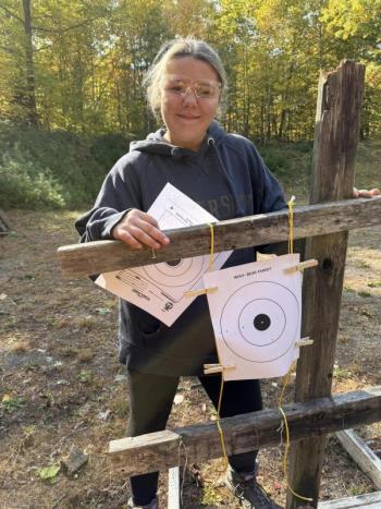 Lilly Small of Bowdoinham is a member of Troop 648 in Brunswick.  Lilly is a First-Class Scout. “I love Camp Bomazeen. It is so open and there is always so much to do,” she said.