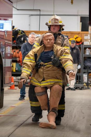 Camden Assistant Fire Chief Todd Anderson  (Photo by Tim Beynart)