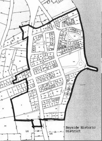 A map of the district of Bayside. (Photo courtesy of the Penobscot Marine Museum)