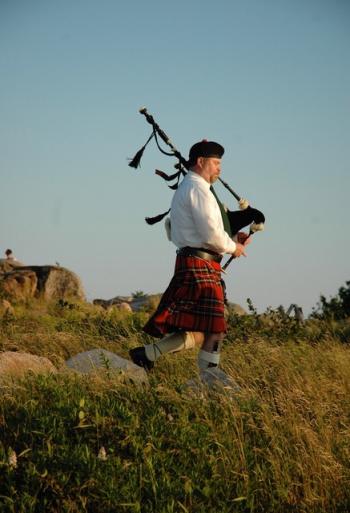 Bagpiper. (Photo by Mary Kay Fenton)