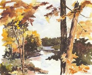 Painting by Anne Cronin.