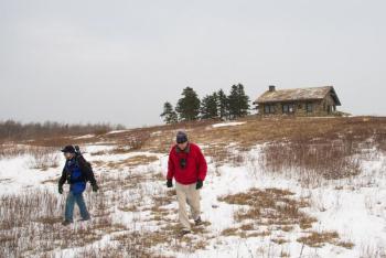 Beech Hill in January. (Photo courtesy Coastal Mountains Land Trust)