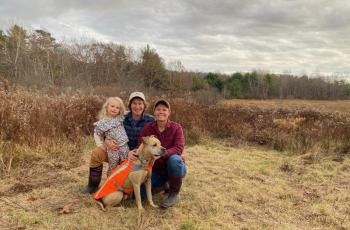 Laura and Vanessa Shields-Haas of Damariscotta have amended an existing conservation easement on their land to allow for permanent trail access, clearing the way for the construction of a mile-long accessible trail along the river connecting Coastal Rivers’ Round Top Farm to the organization’s Salt Bay Farm property in Damariscotta. (Photo courtesy Coastal Rivers Conservation Trust) Laura and Vanessa Shields-Haas of Damariscotta have amended an existing conservation easement on their land to allow for permanent trail access, clearing the way for the construction of a mile-long accessible trail along the river connecting Coastal Rivers’ Round Top Farm to the organization’s Salt Bay Farm property in Damariscotta. (Photo courtesy Coastal Rivers Conservation Trust)