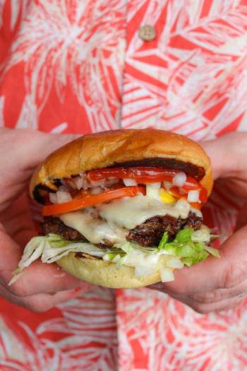 Double smashburger. Courtesy The Spot