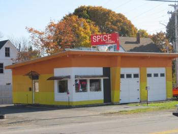 The renovated garage at 59 Camden Street in Rockland. Photo by Kay Stephens