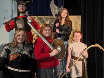Searsport area students in She Kills Monsters: Young Adventures Edition(Photo courtesy Christi A. Goosman)