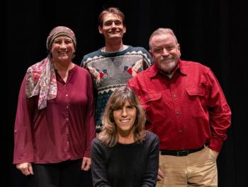 Heidi Holst, Jack Sullivan, Laura Morris (seated), George Bates. (Photo by Jack Sullivan)