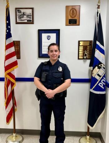 Former Rockport police officer Celjeta "Jeta" Bixhaku has been rehired by the Rockland Police Department. (Photo courtesy of the Rockland Police Department) Celjeta "Jeta" Bixhaku, former Rockport police officer and now a new patrol officer at the Rockland Police Department. (Photo courtesy of Rockport Police Department)