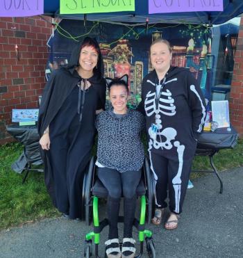 Sensory station staff. (Photo courtesy Brenda Thomas)