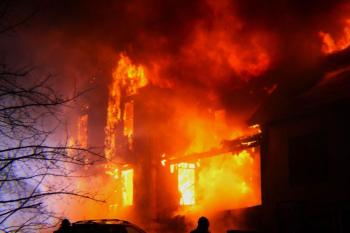 Old Stone Road, Lincolnville House Fire (Photo courtesy Aurora Randolph)