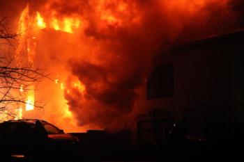Old Stone Road, Lincolnville House Fire (Photo courtesy Aurora Randolph)