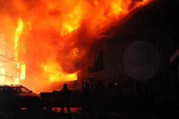Old Stone Road, Lincolnville House Fire (Photo courtesy Aurora Randolph)