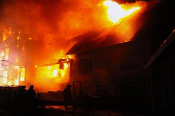 Old Stone Road, Lincolnville House Fire (Photo courtesy Aurora Randolph)