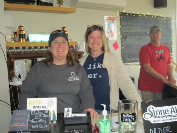 Friends Jill Mitchell and Tara Boynton. Photo by Kay Stephens