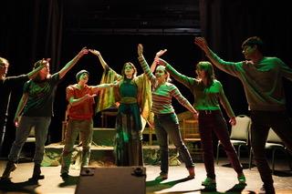 "If a Tree Falls" rehearsals. (Photo courtesy Ecology Learning Center)