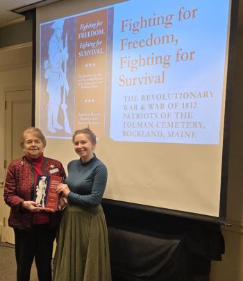 Julia and Joanne. (Photo courtesy Lady Knox Chapter Daughters of the American Revolution) Julia and Joanne. (Photo courtesy Lady Knox Chapter Daughters of the American Revolution)