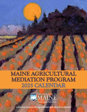  MAMP 2025 calendar, front. (Photo courtesy University of Maine Cooperative Extension)