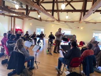 Ukelele workshop. (Photo courtesy Bay Chamber)
