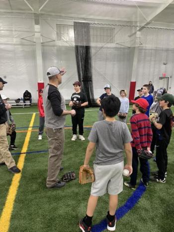 Baseball Clinic. (Photo courtesy Five Town Little League)