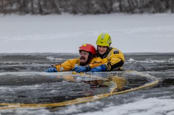Camden ice water rescue training
