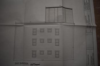 Architectural rendering, east view