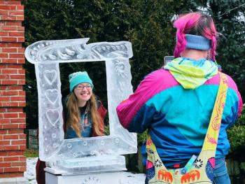 Ice Sculpture Picture Frame by Tim Pierce. (Photo courtesy Camden Public Library) Ice Sculpture Picture Frame by Tim Pierce. (Photo courtesy Camden Public Library)