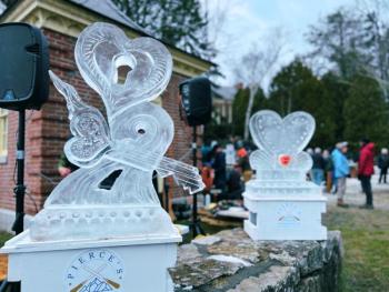 Ice Sculptures. (Photo courtesy Camden Public Library) Ice Sculptures. (Photo courtesy Camden Public Library)