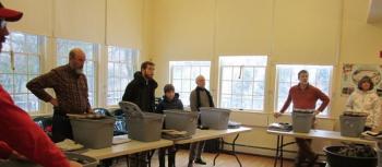 Indoor worm bin harvest workshop at Merryspring Nature Center. (Photo courtesy Merryspring Nature Center)